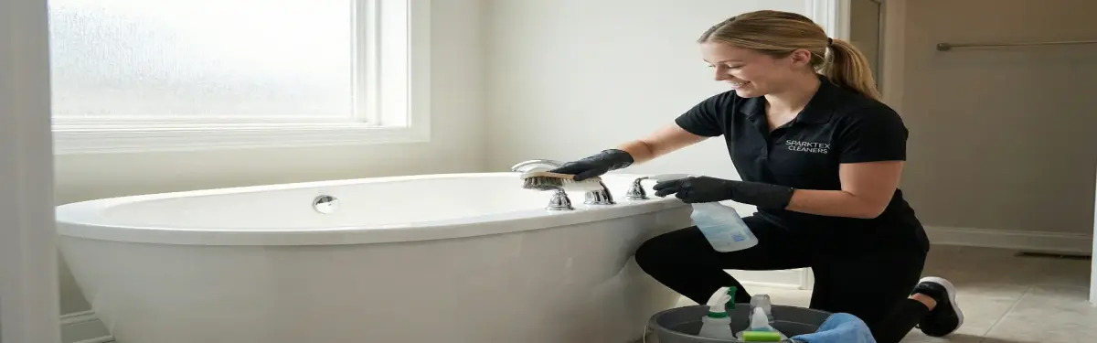 Professional one-time cleaning team at work in North Houston