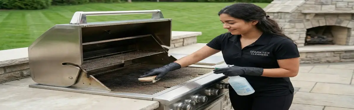 Professional specialty cleaning team at work in North Houston